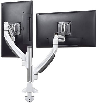 Multi-Monitor desk stands and clamps for up to 2 Monitors from 10&NoBreak;&ndash;&NoBreak;30&Prime;