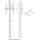 Multibrackets 0297 M Floormount Column Pro MBFC1U 180 Micro Adj Bolt-down Monitor Stand product image