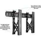 Multibrackets 0513 M Public Video Wall Mount Push|Landscape Video Wall Mount product image