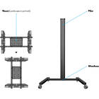 Multibrackets 0643 M Display Stand 180 Single Black|Monitor Trolley product image