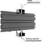Multibrackets 9062 M Floorstand Column Pro MBFSC3U 180 VESA 75/100 | Triple-monitor freestanding or bolt-down stand product image