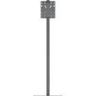 Multibrackets 9917 M Pro Series - Floormount Pole 50/75/100/200 B2B Dual Back-To-Back |Bolt-Down Monitor Stand Front View product image