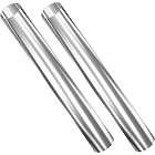 Unicol 500x2 2×500mm mild steel chrome finished column for trolleys and floor stands (Available in Chrome or Stainless Steel, Drilled and Undrilled)