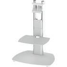Unicol AVLP1B Avecta   Low Level Monitor floor Plinth stand finished in white product image