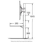 Unicol AVLP Avecta  Low Level Plinth stand for Monitors product image