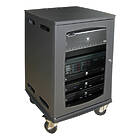 Unicol AVR5 AV Media Rack Cabinet Trolley (500w × 835h × 565d with in-built rack mounting; 442mm Rack Depth)