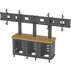 Unicol AVRHD3 Dual Monitor Display with Triple 19″ Media Cabinet product image
