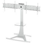 Unicol AXC15P Axia  Dual Monitor High Level Plinth Stand finished in white product image