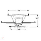 Unicol AXC15T Axia  Dual TV/Monitor High Level Trolley product image
