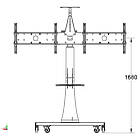 Unicol AXC15T Axia  Dual TV/Monitor High Level Trolley product image