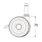 Unicol C074X4 4 × 7.5cm castors product image
