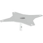 Unicol CP4 Single Column Large Stub Ceiling Plate, Max 60.00kg finished in white product image