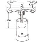 Unicol CP6 Single Column Tilting Ceiling Plate, Max 60.00kg product image