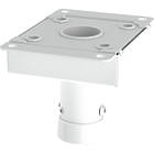 Unicol CPAV1 Anti-vibration ceiling plate with internal damping system, Max Load 60kg finished in white product image