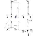 Unicol CS1000 Standard Tripod Screw Single Column Telescopic Camera Trolley product image