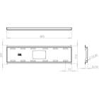 Unicol MD2U80 ScreenRail rail module 800mm wide product image