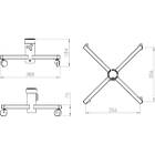 Unicol MS Single column trolley base product image