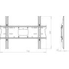 Unicol PZX1SS Pozimount Stainless Steel Non-tilting Wall Mount for Monitors/TVs product image