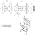 Unicol RTM9003 Universal Monitor RotaMount. Rotate between Landscape and Portrait product image