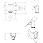 Unicol SEV1 Small Screen Single Column Lecturn Style Bracket product image