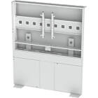 Unicol SUM5FS Summit Free-standing Single Screen Video Conference Wall finished in white product image