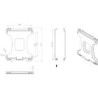 Unicol SVC2 Slimline Clip-On Wall Mount for Small TV/Monitors product image