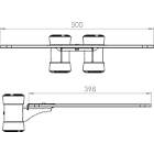 Unicol VGS 50×40cm Polished Edge Toughened Glass Shelf for VS1000 Range product image