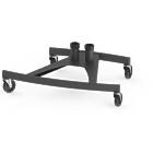 Unicol VSS VS1000 Scimitar Un-braked Wheeled Twin Column Monitor Trolley Base product image