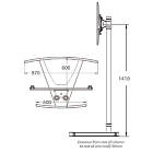 Unicol VSX-1500X2-PS2-PZX VS1000 Scimitar Plinth Base Monitor Stand product image