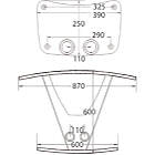 Unicol VSX VS1000 Scimitar Monitor Stand Plinth Base product image