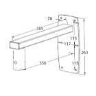 Unicol WB0 Multi-Purpose Wall Bracket Pegged Version product image
