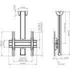 Vogels C0844B TV/Monitor Ceiling Mount  Kit product image
