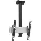 Vogels C3044S TV/Monitor Ceiling Mount  Kit (Up to 65″/Max 80kg;VESA 100×100–400×400; 290cm ceiling to screen centre; Silver Finish)