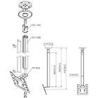 Vogels CT240822S Turning TV/Monitor Ceiling Mount product image