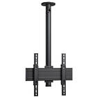 Vogels CT241544B TV/Monitor Ceiling Mount (Up to 65″ / Max 40kg; VESA 100×100–400×400;1521mm ceiling to display centre; 360° of turn, Black finish)