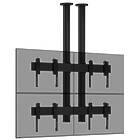 Vogels CVW2255 2×2 Video Wall Ceiling Mount (55″ × 2 / Max 80kg per monitor; Finished in Black)
