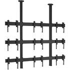 Vogels CVW3355 3×3 Video Wall Ceiling Mount (55″ / Max 45kg per monitor; Finished in Black)