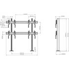 Vogels FMVW2255 2×2 Video Wall Bolt-Down Floor Stand product image