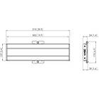 Vogels PFB 3405S Connect-it 515mm Interface bar finished in Silver product image