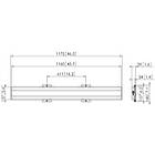 Vogels PFB 3411S Connect-it 1175mm Interface bar finished in Silver product image