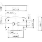 Vogels PFF 7060S Connect-it Bolt down plate for single column, finished in silver product image