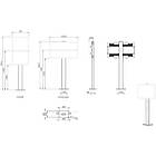 Vogels POF 7601 Outdoor bolt-down floor stand for LG 49XE4F finished in Black product image