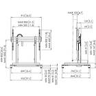 Vogels RISE 5108 RISE Motorised Height Adjustable Monitor/TV stand product image