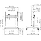Vogels RISE 5208 Motorised Height Adjustable Monitor/TV trolley product image