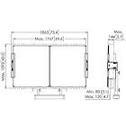 Vogels RISE A217 Whiteboard Set for 75″ monitors on RISE Floor/Wall Motorised Display Lifts product image