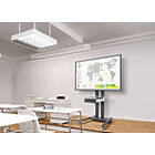 Vogels TD2064S Connect-It Trolley Height Adjustable Monitor Trolley finished in Black & Silver product image