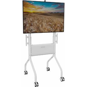 Voyager Height Adjustable Monitor Trolley
