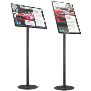 M Pro Series Single Pole Floorbase Bolt-down Monitor Stand