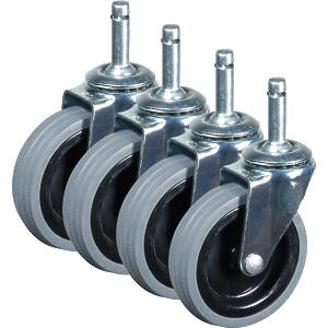 4 × 10cm non-braked castor