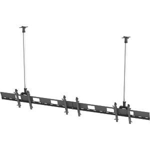 Inline multi-screen ceiling mount for 3 × 55″ Monitors